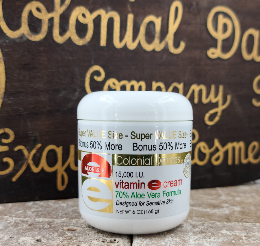 BONUS SIZE Vitamin E Cream 15,000 I.U. w/Aloe - 6 oz.